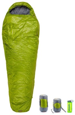 Спальный мешок Pinguin Lite Mummy (14/10°C), 195 см - Left Zip, Khaki (PNG 228342) 2020