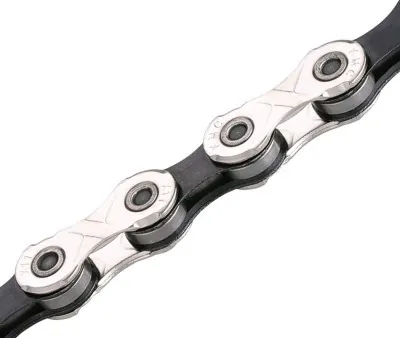 Цепь инд. 114 зв. 1/2x11/128 KMC X11-1 NPBK silver/black