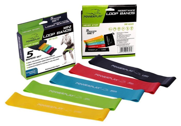 Постачальник: Місто: Київ PowerPlay 4113 Mini Power Band Set набір із 5 шт.  (від 1 до 20 кг)