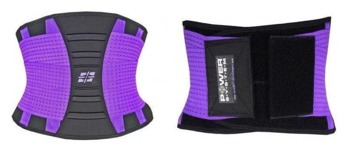 Пояс-корсет для підтримки спини Power System PS-6031 Waist Shaper Purple S/M