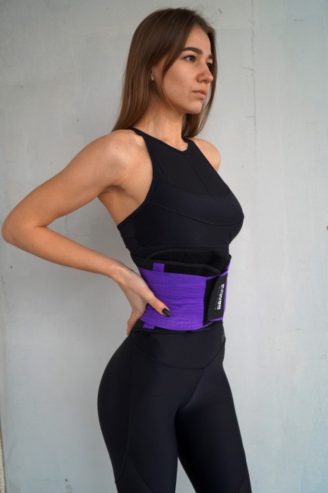 Пояс-корсет для підтримки спини Power System PS-6031 Waist Shaper Purple S/M