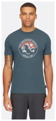 Футболка чоловіча Rab Stance Alpine Peak, Orion Blue