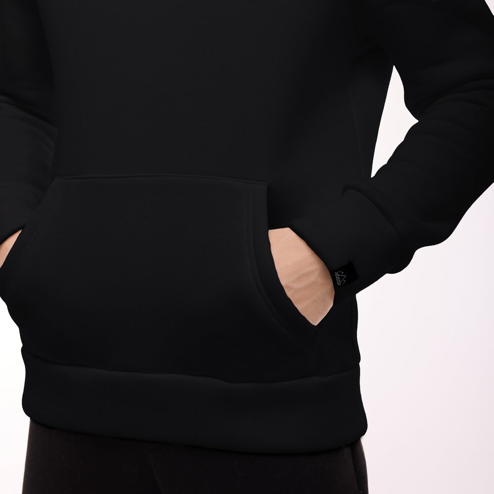 Теплые мужские худые на флисе с капюшоном молочное Pobedov 008 ЗИМА