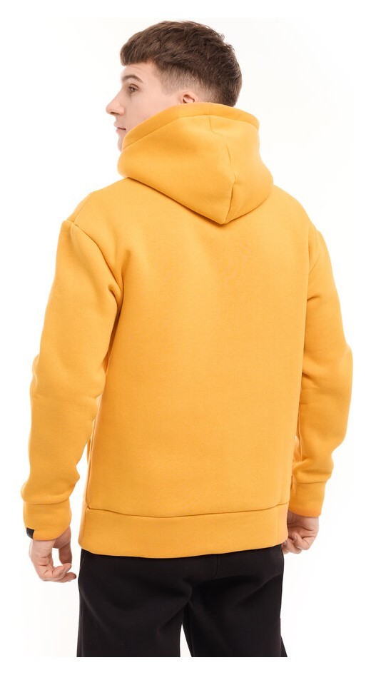 Теплые мужские худые на флисе с капюшоном молочное Pobedov 008 ЗИМА