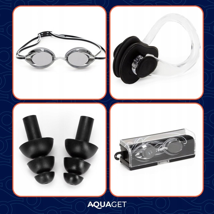 Окуляри для плавання Aquaget AQ0017 Black