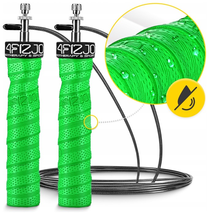 Скакалка швидкісна для кросфіту 4FIZJO Speed Rope PRO+ Green (P-5907739313195)