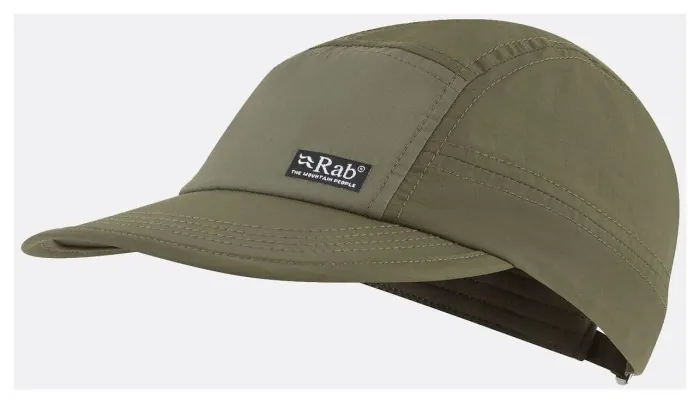 Кепка Rab Vista 5 Panel Cap, Army/Light Khaki, One Size
