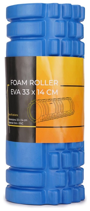 Масажний ролик Cornix EVA 33 x 14 см (валик, роллер) XR-0035 Blue