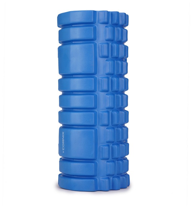 Масажний ролик Cornix EVA 33 x 14 см (валик, роллер) XR-0035 Blue