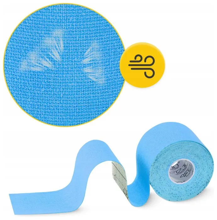 Лента кинезиологическая (кинезио тейп) 4FIZJO 7.5 см x 5 м Sky Blue (P-5907739318909)