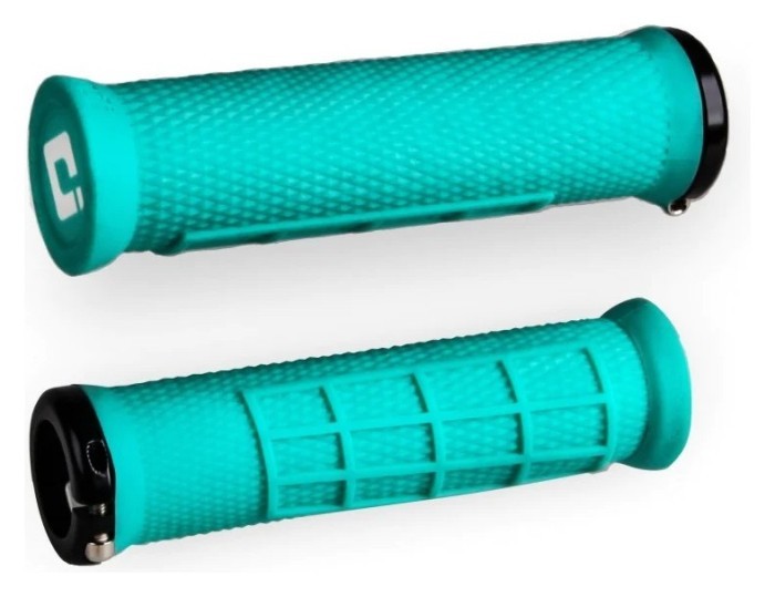 Грипси ODI Elite Flow, V2.1 Lock-On, Mint w/Black Clamp, м'ятні із чорними замками, укр, укр