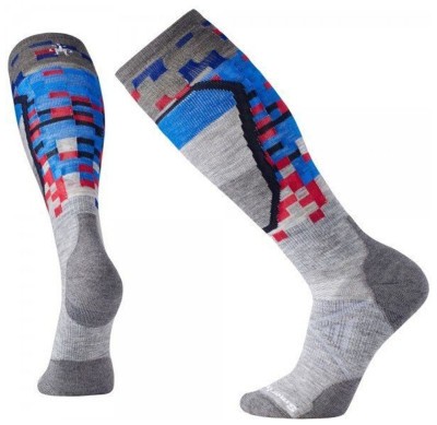 Шкарпетки чоловічі Smartwool PhD Ski Medium Pattern Light Grey, р. XL