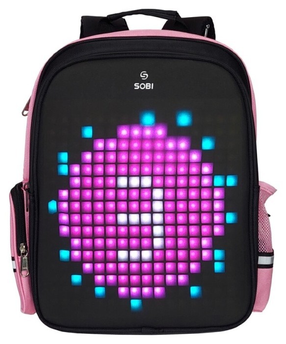 Рюкзак Sobi Pixel Kids SB9701 Pink із LED екраном, укр, укр