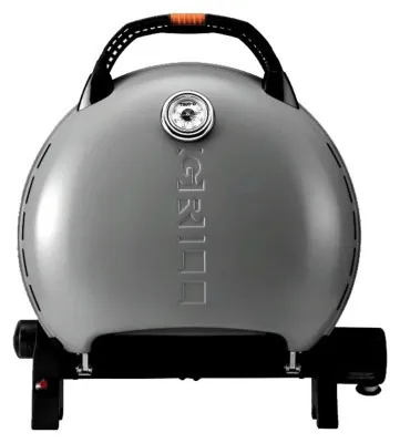 Портативний переносний газовий гриль O-GRILL 600T, срібло