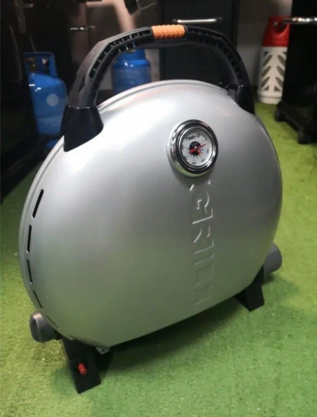 Портативний переносний газовий гриль O-GRILL 600T, срібло