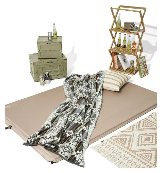 Килимок самонадувний Mobi Garden Dot single air 30 мм NX22663001 sand