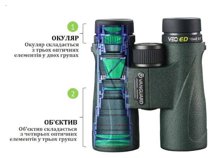 Бинокль Vanguard VEO ED 10x50 WP (VEO ED 1050)