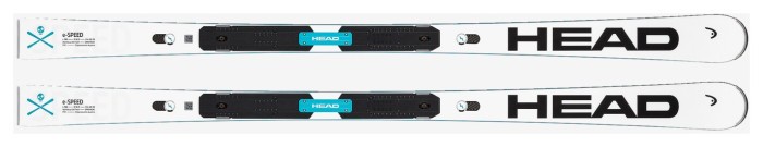 Лыжи горные HEAD ( 313243 ) WC Rebels e-Speed RP EVO 14 wh/bk + крепеж ( 100907 ) FREEFLEX 14 GW BR.85 [D]m.bk/sp.bl 2024