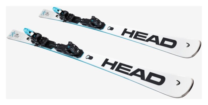 Лыжи горные HEAD ( 313243 ) WC Rebels e-Speed RP EVO 14 wh/bk + крепеж ( 100907 ) FREEFLEX 14 GW BR.85 [D]m.bk/sp.bl 2024