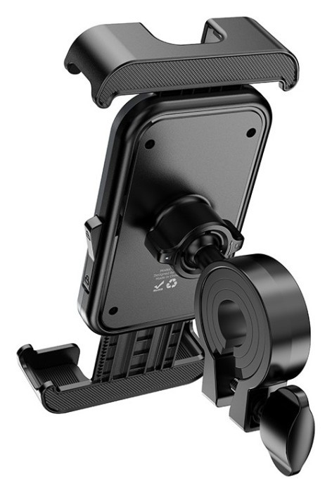 Вело/Мото тримач для телефона HOCO H82 Vista bicycle Motorcycle Universal holder Black Metal Gray