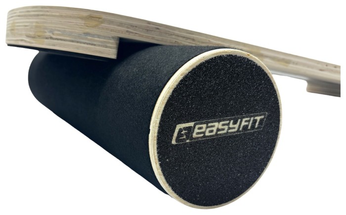 Балансировочная доска EasyFit баланс борд с валиком черный