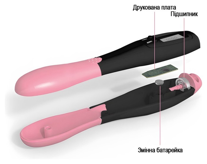 Швидкісна скакалка з лічильником EasyFit чорний-рожевий