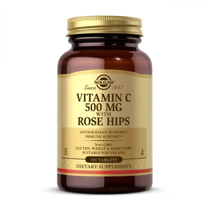 Vitamin C with Rose Hips 500mg - 100 tabs
