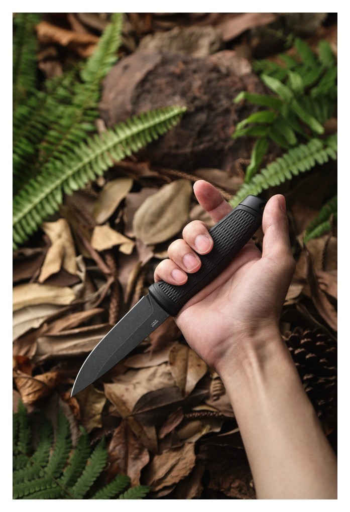 Ніж Ganzo G806BW-BK чорний з чохлом, укр, укр