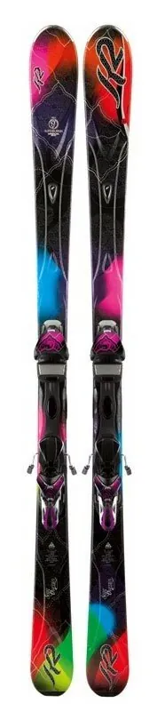 Лижі гірські комплект K2 Superburnin+ERS 11.0 TC 146см Multicolor/black (1020101.121.1+1021005.121.1) O (153 см black/multicolor)