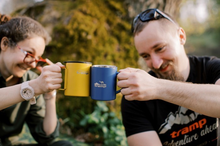 Термокухоль TRAMP зі складними ручками та поїлкою 400мл UTRC-137 mustard