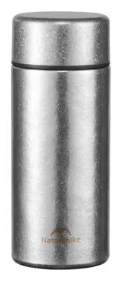 Термос Naturehike CNK2550CF017, титан, 0.2 л, світло-сірий