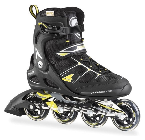 Роликові коньки для дорослих Rollerblade MACROBLADE 80 M 41 (8.5US) 265мм Black/lime (07502200 1A1), укр