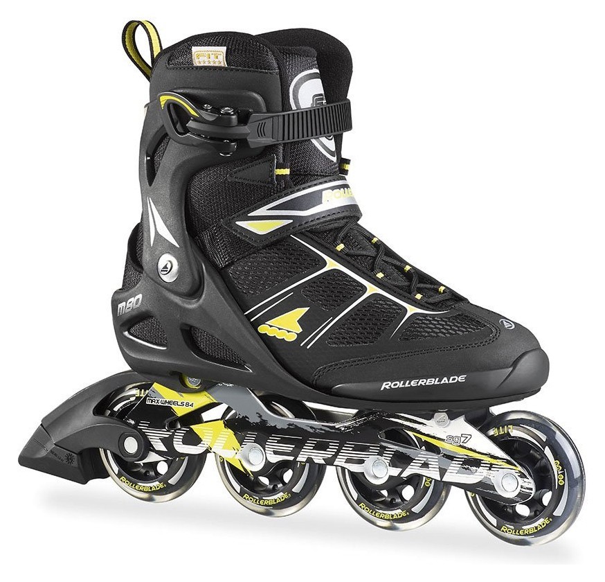 Роликові коньки для дорослих Rollerblade MACROBLADE 80 M 41 (8.5US) 265мм Black/lime (07502200 1A1), укр, укр