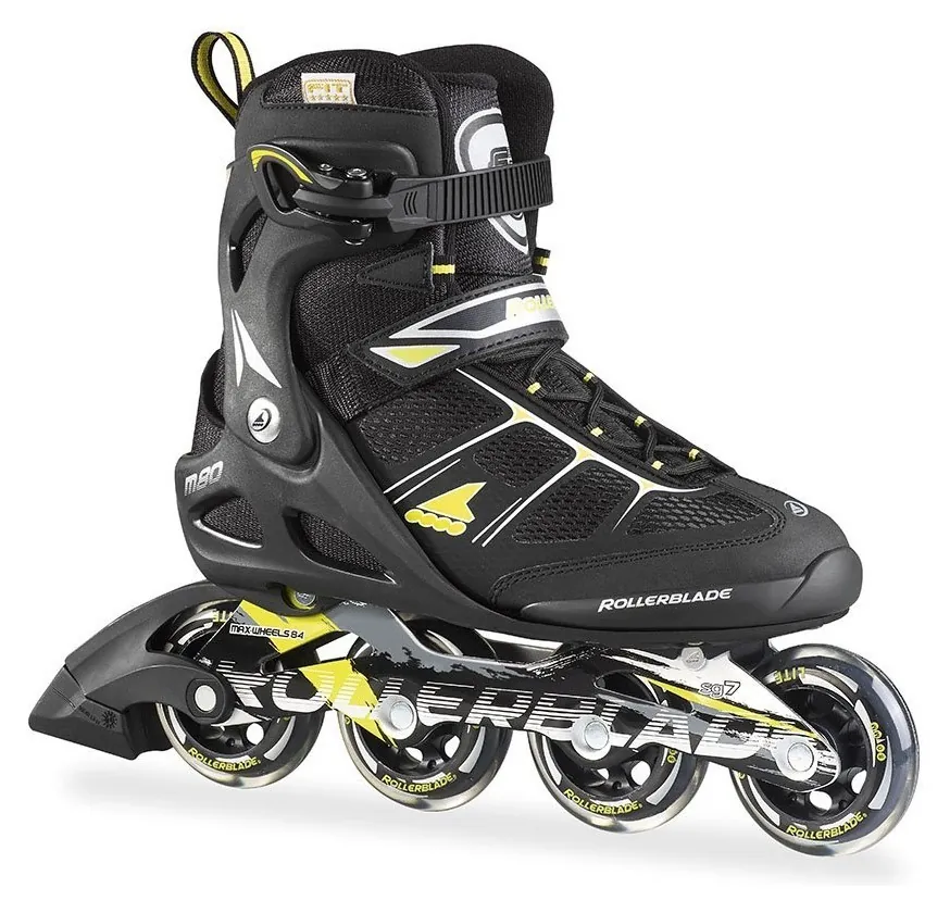 Роликові коньки для дорослих Rollerblade MACROBLADE 80 M 41 (8.5US) 265мм Black/lime (07502200 1A1) (240мм)