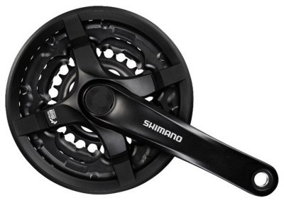 Шатун Алюминий L175мм 24-34-42Т под квадрат SHIMANO FC-TY501 черный