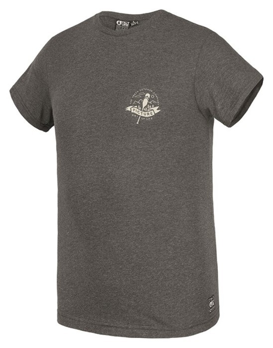 Футболка Picture Organic Carson dark grey melange, укр, укр