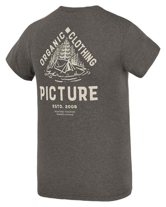 Футболка Picture Organic Carson dark grey melange