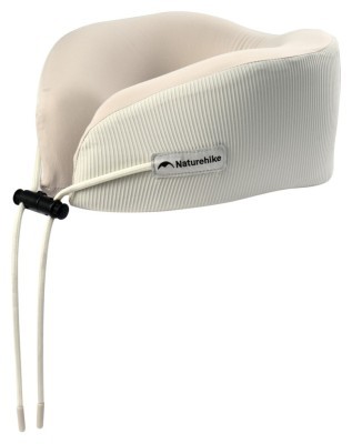Подушка бавовняна для шиї, з пам'яттю Naturehike CNK2450WS019, бежева