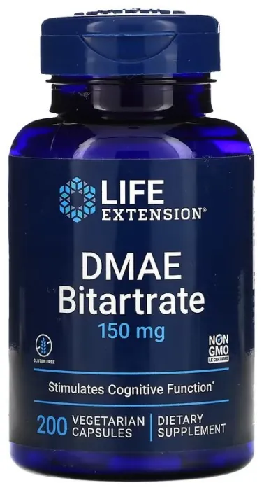 DMAE Bitartrate 150mg - 200 vcaps