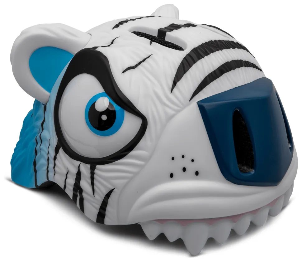Шолом Crazy Safety White Tiger (23,5 см x 19,5 см x 18,5 см 49-55 см регульований Білий)