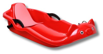 Санки пластиковые с тормозами Prime Sport Snow Rider красные
