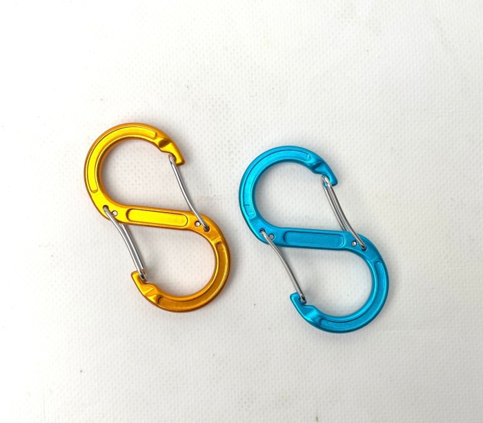 Набор алюминиевых сервисных карабинов Base Camp Sigma 8 Wire Set, 2 шт, Blue/Orange
