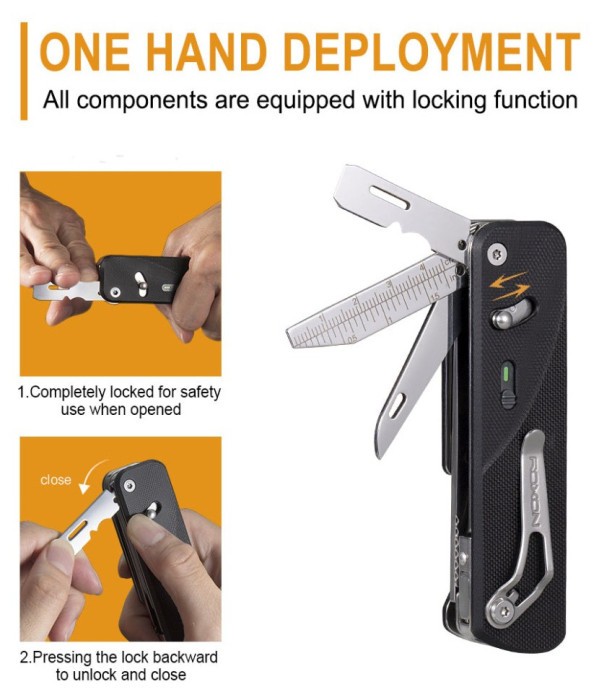 Мультитул Roxon Flex S505G, чорний, укр, укр