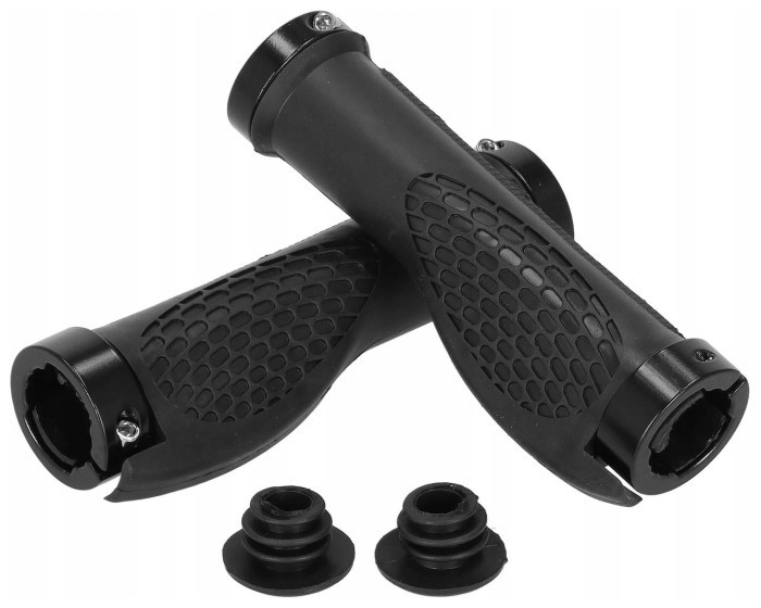 Гріпси велосипедні Springos 22 мм ергономічні BA0039 Black