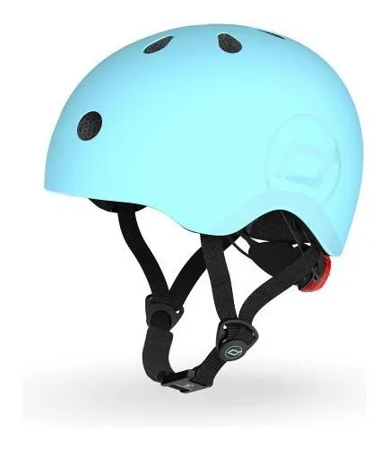 Шолом захисний дитячий Scoot and Ride, лохина, з ліхтариком, 51-53см (DWT_SR-190605-BLUEBERRY)
