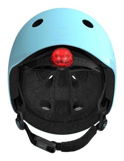 Шолом захисний дитячий Scoot and Ride, лохина, з ліхтариком, 51-53см, укр, укр