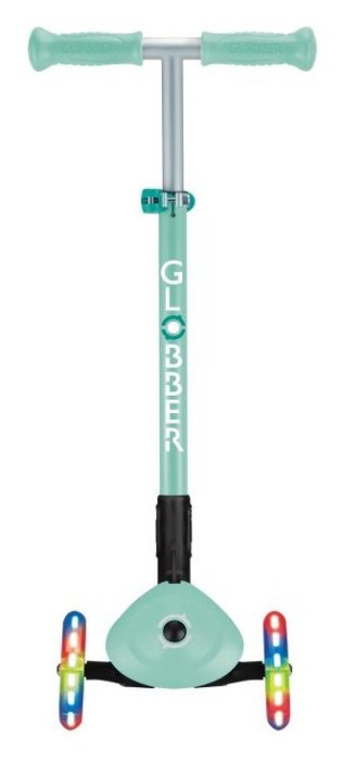 Самокат GLOBBER серии PRIMO FOLDABLE LIGHTS, мятный, колеса с подсветкой, 50кг, 3+