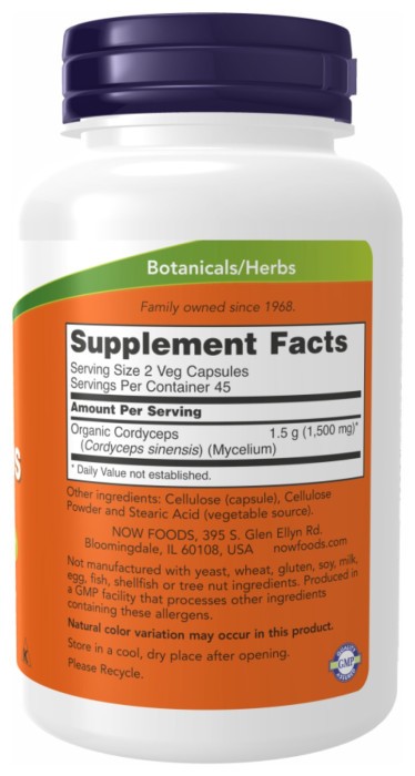 Cordyceps 750 mg - 90 vcaps