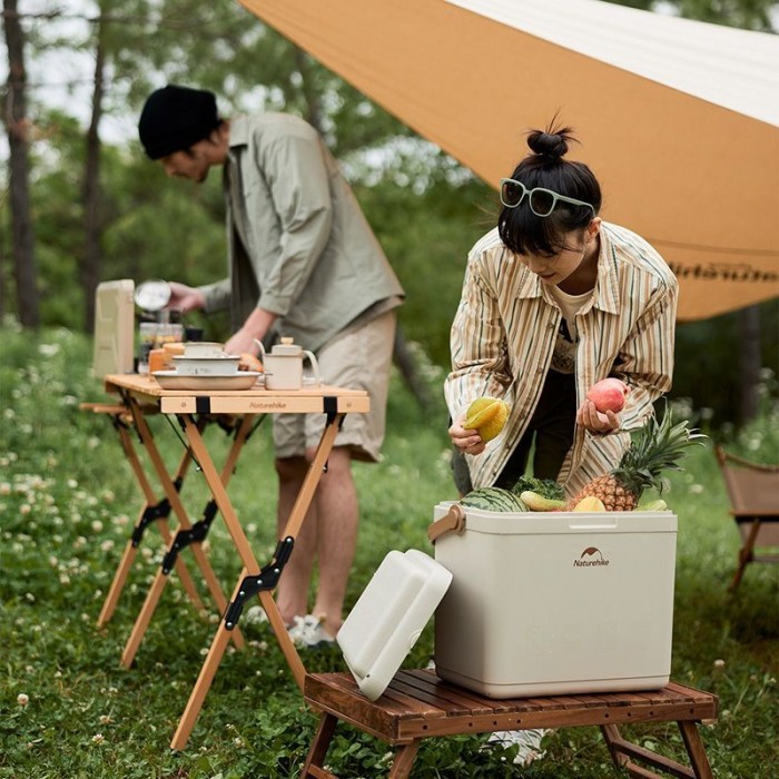 Туристичний холодильник Naturehike CNK2300BS011, 24 л, бежевий, укр, укр
