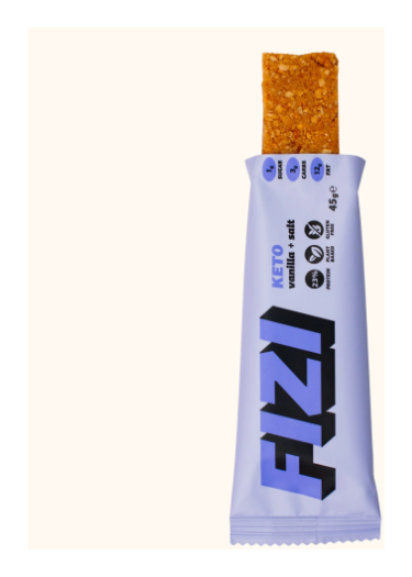 KETO Protein Bar - 10x45g Vanilla + Salt